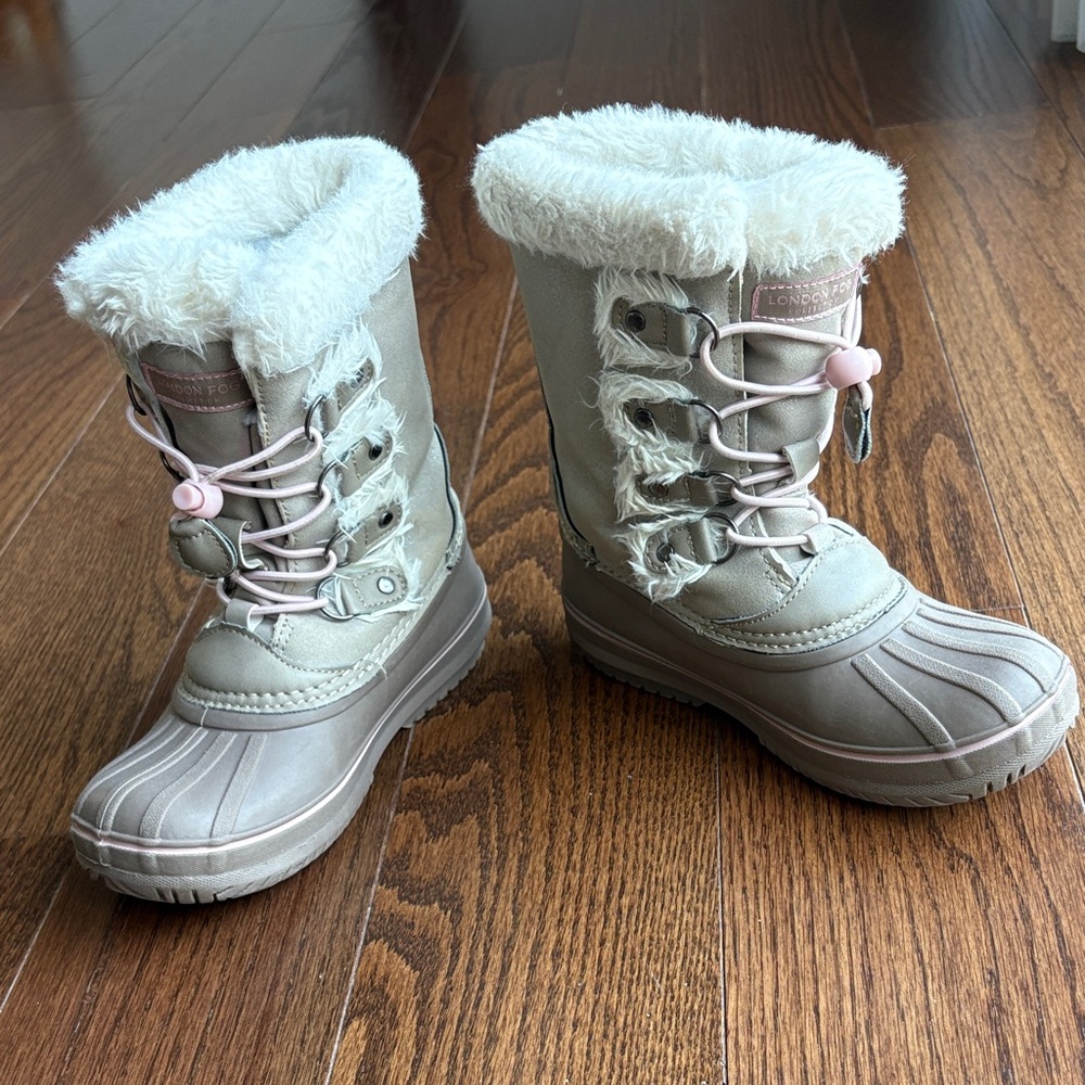 Cozy Winter Boots for Kids - Tan